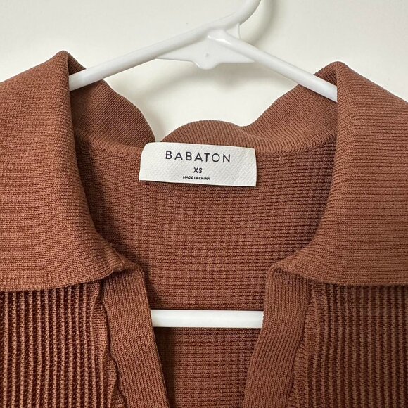 aritzia babaton sculpt knit polo - Picture 3 of 5